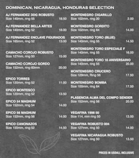 a black and white menu for a coffee shop